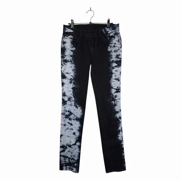 Vintage London Jean Stretch Cotton Pants Midnight Tie Dye Sides Size 0 - Picture 1 of 9
